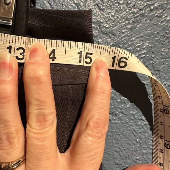 Ann Taylor Factory Pinstriped pants 4 Wide Leg Lined Office Work Professional - Picture 5 of 10